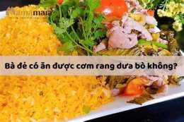ảnh chụp màn hình bà đẻ có được ăn da gà không