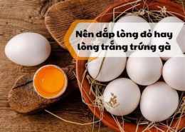 ảnh chụp màn hình dưỡng da với lòng đỏ trứng gà