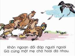 ảnh chụp màn hình gà cùng 1 mẹ chớ hoài đá nhau lyrics