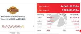 ảnh chụp màn hình kết quả vietlott power 6/55 gần đây