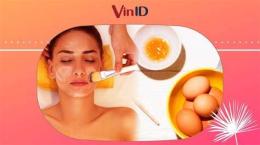 ảnh chụp màn hình làm trắng da bằng bia và trứng gà