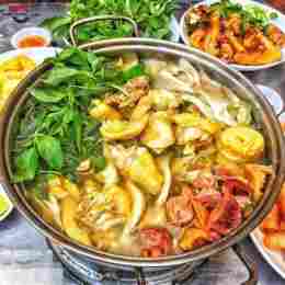 ảnh chụp màn hình lẩu gà lá é đống đa đà nẵng