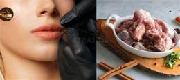 ảnh chụp màn hình xăm môi có được ăn da gà không