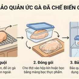 cách bảo quản gà đã chiên