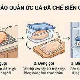 cách bảo quản thịt gà đã ướp