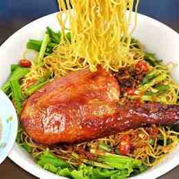 cách nấu mì gà da giòn