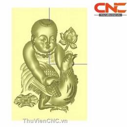 cậu bé ôm gà đá
