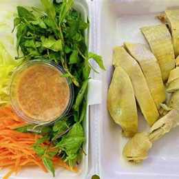 cháo gà ít dầu