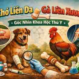 chó liền xương gà liền da