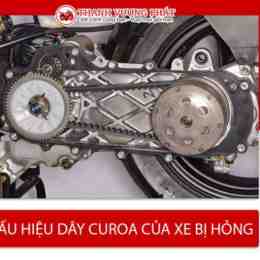 dây curoa xe tay ga bị mòn