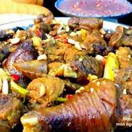 gà đá nấu giả cầy miền tây
