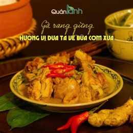 gà rang gừng đậm vị