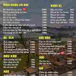 gà tuk tuk đà lạt menu