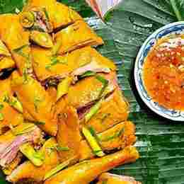 gà ủ muối da giòn
