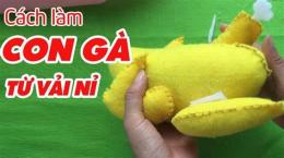 giao diện app cách làm con gà bằng vải dạ