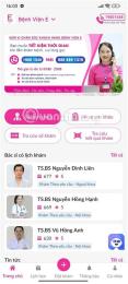 giao diện app da ga benh vien