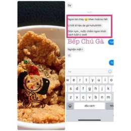 giao diện app da gà chiên giòn facebook