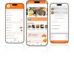 giao diện app đặt câu với thành ngữ chó ăn đá gà ăn sỏi