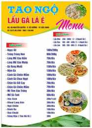giao diện app địa chỉ lẩu gà la é tao ngộ đà lạt