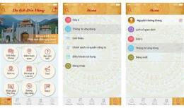 giao diện app du lịch gành đá đĩa
