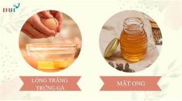 giao diện app dưỡng da bằng lòng trắng trứng gà và mật ong