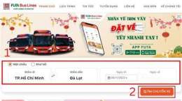 giao diện app ga đà lạt đặt vé