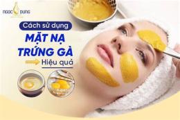 giao diện app mặt nạ trứng gà cho da khô