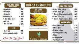 giao diện app phở gà khánh linh đà nẵng