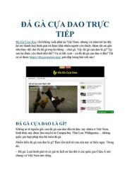 giao diện app truc tiep ga da cua dao