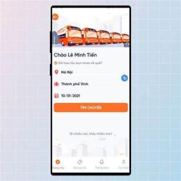 giao diện app vé tàu tết ga đà nẵng