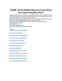 hướng dẫn sử dụng 2 bong da ga sv388