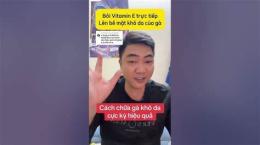 hướng dẫn sử dụng chữa gà khô da