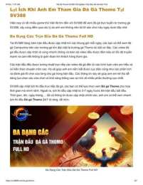 hướng dẫn sử dụng đá gà thomo 1 7 2024