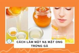 hướng dẫn sử dụng dưỡng da bằng mật ong và trứng gà
