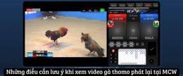 hướng dẫn sử dụng xem phát lại đá gà thomo