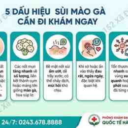 kham benh sui mao ga o benh vien da lieu