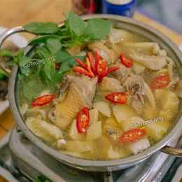 lẩu gà lá é 127 bùi thị xuân đà lạt