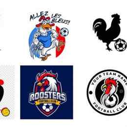 logo đá bóng con gà
