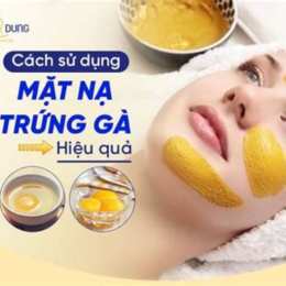 mặt nạ trứng gà cho da nhờn