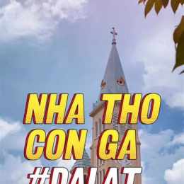 nhà thờ con gà đà lạt mặt tiền