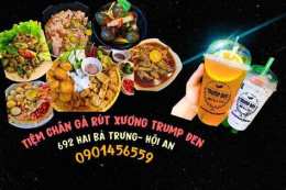 tính năng nổi bật chân gà sả tắc - bún đậu mắm tôm trump đen